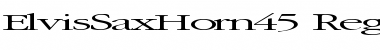Download ElvisSaxHorn45 Regular Font Title Preview