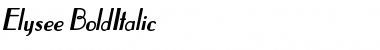 Download Elysee BoldItalic Font Title Preview