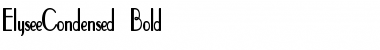 Download ElyseeCondensed Bold Font Title Preview