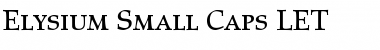 Download Elysium Small Caps LET Regular Font Title Preview