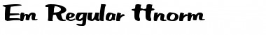 Download Em Regular Font Title Preview