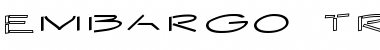 Download Embargo TR Regular Font Title Preview
