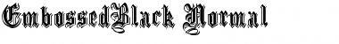 Download EmbossedBlack Normal Font Title Preview