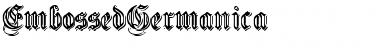 Download EmbossedGermanica Regular Font Title Preview