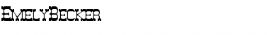Download EmelyBecker Regular Font Title Preview