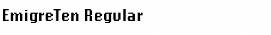Download EmigreTen Regular Font Title Preview