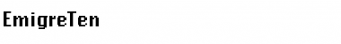 Download EmigreTen Medium Font Title Preview