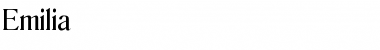 Download Emilia Regular Font Title Preview