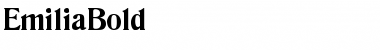 Download EmiliaBold Regular Font Title Preview