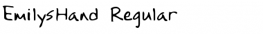 Download EmilysHand Regular Font Title Preview