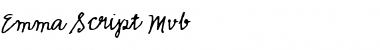 Download Emma Script Mvb Regular Font Title Preview