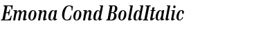 Download Emona Cond BoldItalic Font Title Preview