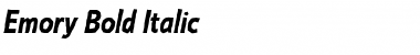 Download Emory Bold Italic Font Title Preview