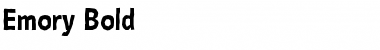 Download Emory Bold Font Title Preview