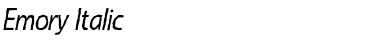 Download Emory Italic Font Title Preview