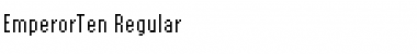Download EmperorTen Regular Font Title Preview