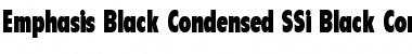 Download Emphasis Black Condensed SSi Black Condensed Font Title Preview