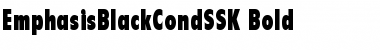 Download EmphasisBlackCondSSK Bold Font Title Preview