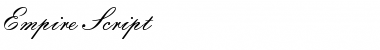Download Empire Script Regular Font Title Preview