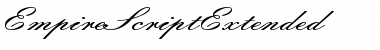Download EmpireScriptExtended Regular Font Title Preview