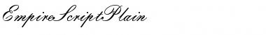Download EmpireScript Plain Font Title Preview