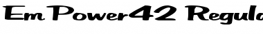 Download EmPower42 Regular Font Title Preview