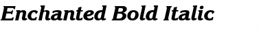 Download Enchanted Bold Italic Font Title Preview