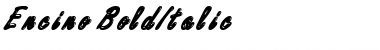 Download Encino BoldItalic Font Title Preview