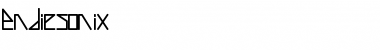 Download Endiesonix Regular Font Title Preview