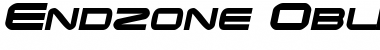 Download Endzone Oblique Font Title Preview