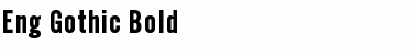Download Eng Gothic Bold Font Title Preview