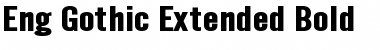Download Eng Gothic Extended Bold Font Title Preview