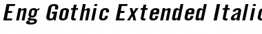 Download Eng Gothic Extended Italic Font Title Preview