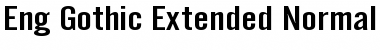 Download Eng Gothic Extended Normal Font Title Preview