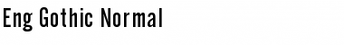 Download Eng Gothic Normal Font Title Preview