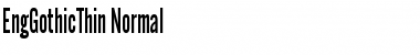 Download EngGothicThin Normal Font Title Preview