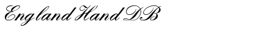 Download England Hand DB Regular Font Title Preview