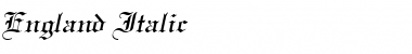 Download England Italic Font Title Preview