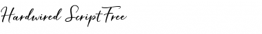 Download Hardwired Script Free Regular Font Title Preview