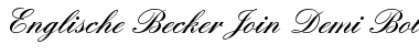 Download Englische Becker Join Demi Bold Regular Font Title Preview
