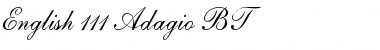 Download English111 Adagio BT Regular Font Title Preview