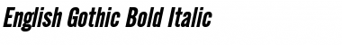 Download English Gothic Bold Italic Font Title Preview
