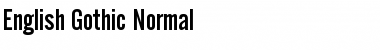 Download English Gothic Normal Font Title Preview
