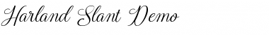 Download Harland Slant Demo Regular Font Title Preview