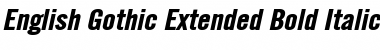 Download English Gothic-Extended Bold Italic Font Title Preview