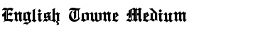 Download English Towne Regular Font Title Preview