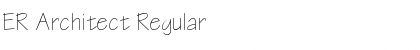 Download ER Architect Regular Font Title Preview