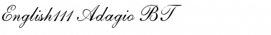 Download English111 Adagio BT Regular Font Title Preview