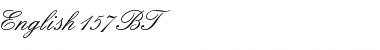 Download English157 BT Regular Font Title Preview
