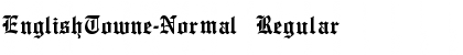 Download EnglishTowne-Normal Regular Font Title Preview